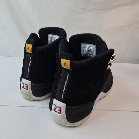 Nike Air Jordan 12 retro reverse taxi Black and Gold Sneakers - Picture 4 of 10